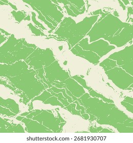 Elegant natural stone pattern with cracks. Beautiful natural light green marble pattern. Decorative surface. Vector background