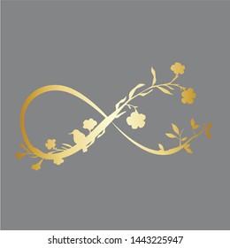 Elegant nature sign vector illustration