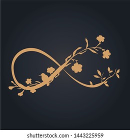 Elegant nature sign vector illustration