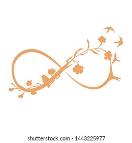 Elegant nature sign vector illustration