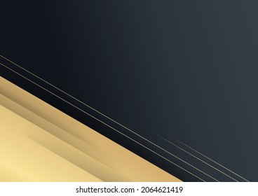 Elegant navy black gold background with overlap layer. Suit for business, corporate, institution, party, festive, seminar, and talks
