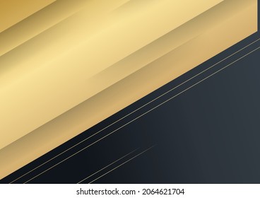 Elegant navy black gold background with overlap layer. Suit for business, corporate, institution, party, festive, seminar, and talks