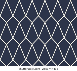 Elegant Navy Blue Geometric Pattern with White Lines