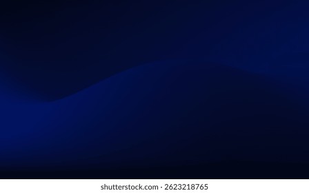 Elegante fondo degradado azul marino con onda sutil, perfecto para el arte digital, Diseños modernos y Fondos de pantalla sofisticados o presentaciones Abstractas