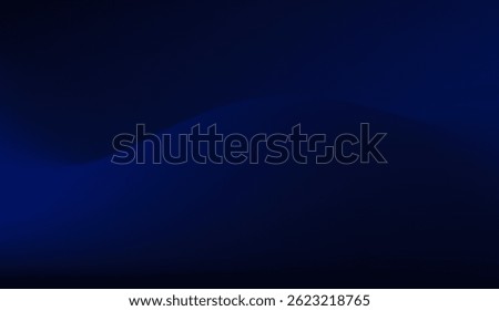 Elegant Navy Blue Gradient Background with Subtle Wave, Perfect for Digital Art, Modern Designs, and Sophisticated Wallpapers or Abstract Presentations