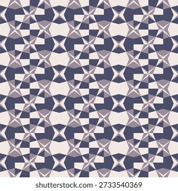 Elegante patrón transparente azul marino con estrellas geométricas afiladas y Formas abstractas. Una opción de fondo sofisticada para la decoración moderna, la marca y los diseños textiles de lujo.