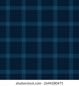 Elegant navy blue and teal plaid pattern.  Perfect for textile design, website backgrounds, or fashion projects. This sophisticated, geometric design evokes feelings of calmness and style.