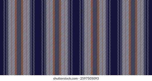 Elegant navy blue vertical striped textile pattern.  Perfect for fashion, home decor, or web design projects.  Subtle texture adds depth  sophistication.