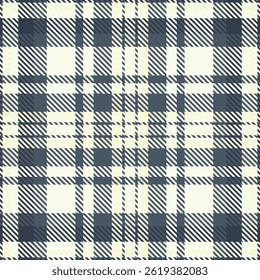 Elegant navy and cream plaid pattern.  Perfect for textile design, website backgrounds, or fashion projects.