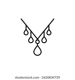 Elegant Necklace Minimalist Line Art Jewelry Fashion Accessory Style
