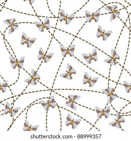 Elegant network with butterflies