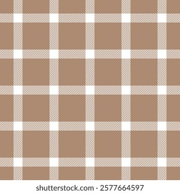 Elegant neutral beige and white plaid pattern.  Perfect for textile design, website backgrounds, or stationery. This seamless texture offers a sophisticated and versatile design element.