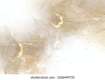 Elegant neutral coloured alcohol ink background 