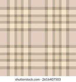 Elegant neutral plaid pattern in beige and taupe tones.  Perfect for textile design, website backgrounds, or stationery.