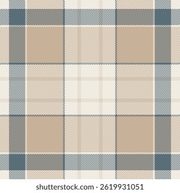Elegante estampado neutro a cuadros en beige, crema y azul apagado.  Perfecto para el diseño textil, Fondo de pantalla o fondos de Sitio web.