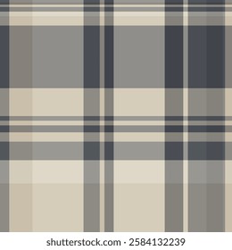 Elegant neutral plaid pattern.  Perfect for textile design, website backgrounds, or crafting projects.  Subtle yet sophisticated, this image evokes feelings of calmness and understated style.