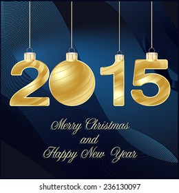 elegant New Year 2015  background, vector