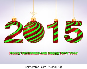 elegant New Year 2015  background, vector