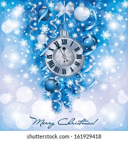 Elegant New Years background, vector illustration 