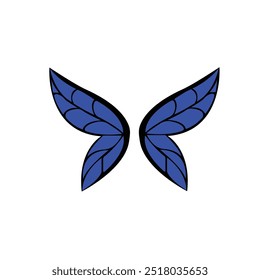 elegant and nice butterfly wings logo