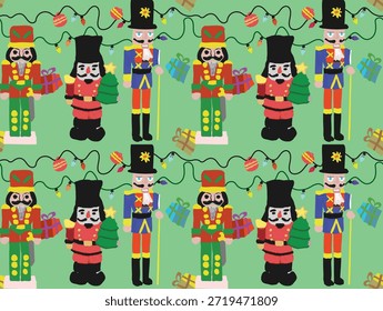 Elegantes Nussknacker-Weihnachtsdesign, inspiriert von der zeitlosen Urlaubstradition und klassischem Wintererzählen. Dieses festliche Kunstwerk vereint den legendären Nussknacker-Charakter mit reichhaltigen Weihnachtsdetails und schafft eine warme und magische saisonale Atmosphäre. Das Design spiegelt eine klassische europäische Weihnachtsästhetik wider, die dekorative Elemente mit einer raffinierten und stilvollen Komposition kombiniert, die sich sowohl nostalgisch als auch modern anfühlt.