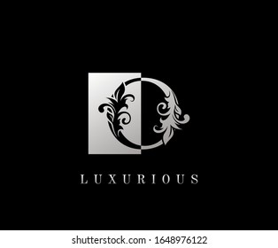Elegant O Luxury Logo Icon, Vintage Silver O Letter Logo Design.
