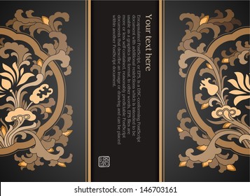 The Elegant Old Chest - Template design with Classical Chinese Pattern, Vector Illustration, Format EPS10