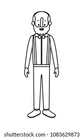 elegant old man with beard