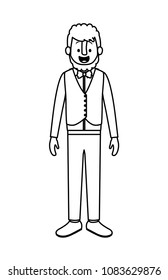 elegant old man with beard
