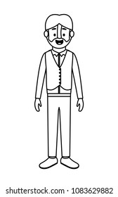 elegant old man with beard