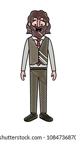 elegant old man with beard