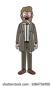 elegant old man with beard