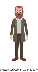 elegant old man with beard