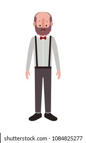 elegant old man with beard