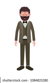 elegant old man with beard