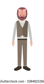 elegant old man with beard