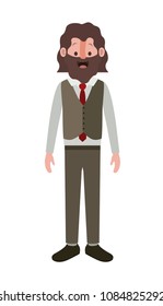 elegant old man with beard