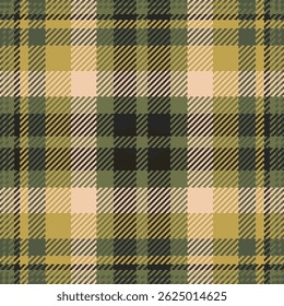 Elegant olive, beige, and black plaid pattern.  Perfect for textile design, fashion, home decor, or website backgrounds.  Subtle texture adds visual interest.