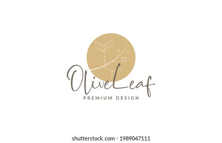 elegant olive oil leaf logo symbol vector icon illustration graphic design