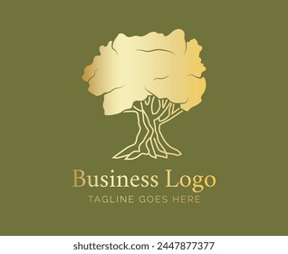 Elegant Olive Tree or Olives Logo