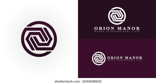 Elegant OM initial logo for high-end real estate, representing distinguished service and an exclusive lifestyle. Ideal for luxury brokers and firms curating the world's finest residences.