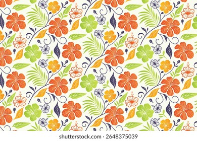 elegante padrão de flor de uma linha com repetição botânica contínua para projetos de envoltório de presente, mulheres usam produtos e aplicações de impressão têxtil elegantes

