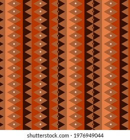 Elegant Orange Abstract Vector Geometric Repeat Seamless Pattern. Can Be Used For Fabric, Packaging, Wallpaper and more.