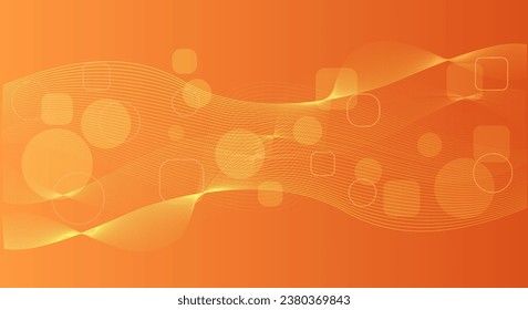 Elegant orange Lineart Gradient Softcolor Background Template Wallpaper