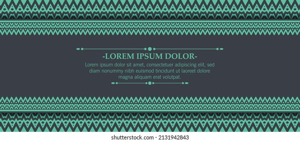 Elegant ornament border pattern background