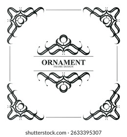 Elegant Ornament Frame Design template