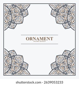 Elegant Ornament Frame Design template