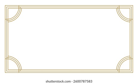 Elegant Ornament Frame PNG | Vintage Border Vector with Transparent Background gold vintage frame on a white background