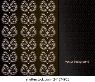 Elegant ornament with lacy leaves. EPS10 vector file organized in layers for easy editing. 