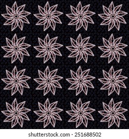 Elegant ornament with lacy leaves. EPS10 vector file organized in layers for easy editing.